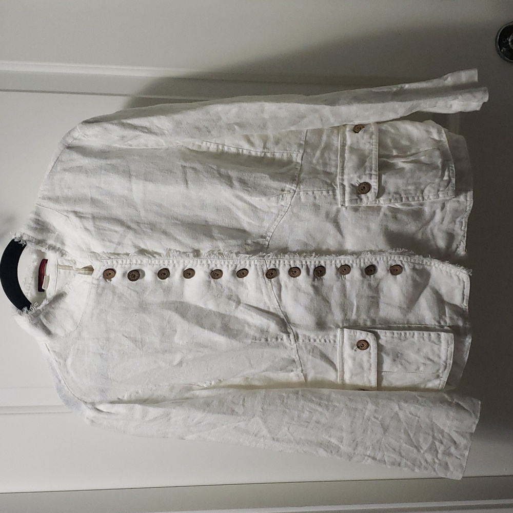 100% linen jacket size 14